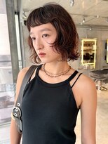 スクリーンギンザメゾン 銀座(SCREEN GINZA MAISON.) ミルクティーブロンド/ダークブルー/デジタルパーマ/銀座
