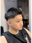 メンズショート スキンフェード 黒髪