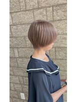 シェアサロンシエナ(share salon SCENA) ショートボブ×ミルクティーカラー
