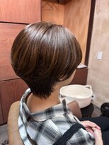 穀雨(Kokuu)&nbsp;【骨格補正】丸みショートボブで朝ラク小顔見せヘア