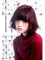 メルクマール(MERKMAL)&nbsp;ミックスカールの小顔ボブ。