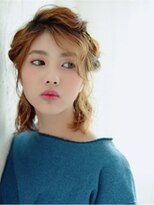 アース 佐賀夢咲店(HAIR&MAKE EARTH)&nbsp;モードな金ピンアレンジ【EARTH佐賀夢咲店】