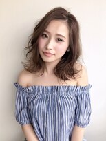 ロビー(LOBBY)&nbsp;『LOBBY』田野上 ヌーディーカラー大人セミディ