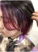 【ALIUS 池袋 小川真一】インナーカラー×ピンク紫