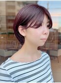 ツヤ感ある誰でも似合うピンクブラウンカラー/ニュアンスカラー