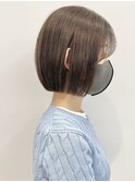 ミニボブ　ぱつっとコンパクトボブ　