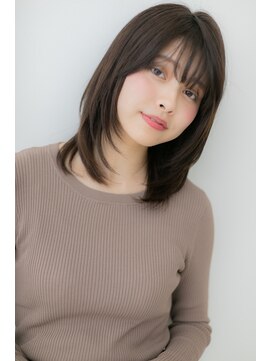 カバーヘア イヴ 戸頭店(COVER HAIR EVE) 大人かっこいいダークアッシュ流れるレイヤーY戸頭20代30代40代