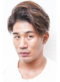 【西宮初かりあげ専門店☆】フェードバーバー七三分け短髪パーマ