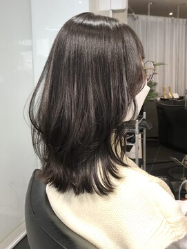 ラブクロムトーキョー オモテサンドウ(LOVECHROME OMOTESANDO) ショコラベージュメルティカラー☆くびれヘアカールベビーバング
