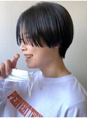 【lond表参道　伊杏】ネイビーカラー＊ハンサムマッシュショート