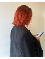 ルーヴェ(LOWE) 【なつみ】ビビットオレンジカラー、グラデーションオレンジヘア