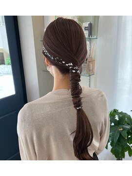 エクラ(ecla) 銀箔タイトアレンジ