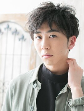 モッズヘア メン 新所沢店(mod's hair men) ラフな質感で遊ぶグレーベージュのツイスパショートa新所沢