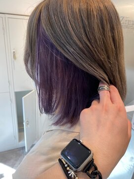 ジーナ 船橋(Zina) 髪質改善*ロングレイヤーグレーベージュ*美髪【Zina船橋】