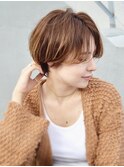 前髪長め大人小顔ショート30代40代50代 藤沢
