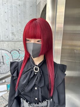 トリックストア(TRICK STORE) 【心斎橋】ブリーチカラー　ダークレッド