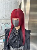 【心斎橋】ブリーチカラー ダークレッド