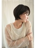 大人女性のショートボブ