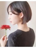 前髪ありツヤ髪ヘルシーミニボブ3