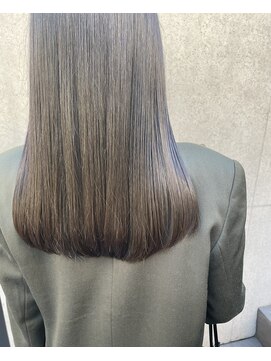 レジュアル(RESSUAL) 前髪アンブレラカラーこなれミディイメチェンウェーブパーマ