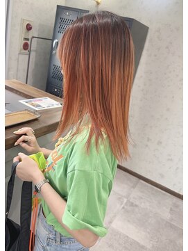 ヴェルム ヘア デザイン(Velum.HAIR DESIGN) ルーツオレンジカラー