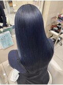 ネイビーブルー×髪質改善