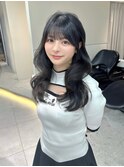 ★縮毛矯正くびれヘア夏のヘアアレンジハイライトカラー髪質改善