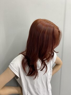 バディ 中野駅前店(BUDDY) オレンジレッド(ルフレカラー+アメイジアトリートメント)