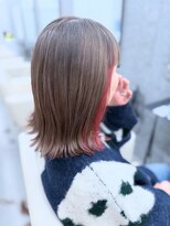 ゴットラトゥール(GOTTO LATOUR)&nbsp;ミルクティーグレージュ × チェリーピンクのイヤリングカラー