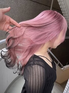 イエナ 渋谷(IENA) 10代20代30代対応インナーカラーブルー裾カラーケアブリーチ