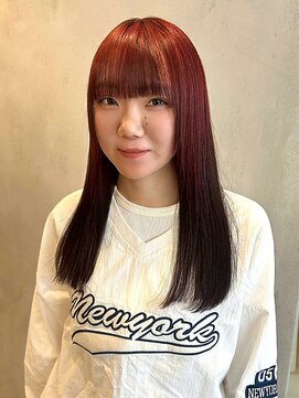 リアン(Lien) 透明感ローズブラウン/ナチュラル/ストレート