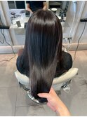 <美玲>透明感暗髪カラー、グレージュ
