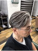白髪ぼかしメンズハイライト