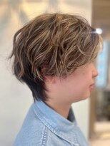 ラファンジュ ヘアー(Rohange hair)&nbsp;くせ毛風パーマ×立体感メッシュ/マッシュウルフ/メンズショート
