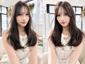 ユイマァル 倉敷(YUIMARL)の写真/【岡山/倉敷/柔らかレイヤー】フェアリーレイヤー/韓国レイヤー/くびれヘア/ハイレイヤーウルフ