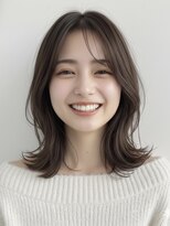 ウィールール 札幌店(WE RULE)&nbsp;20代30代前髪ストレート×レイヤーミディで朝ラク艶ヘア