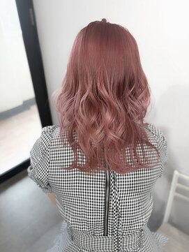 リグ 横浜(Lig.) ピンクラベンダーピンクヘアーブリーチダブルカラーハイトーン