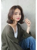 【SHUN】～外ハネ感ミディアム×ベージュ～