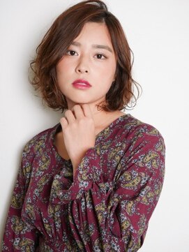 クアトログランシュ 水戸店(QUATRO×GranCieux) セミウェット×パーマ×ボブ★QUATRO133★