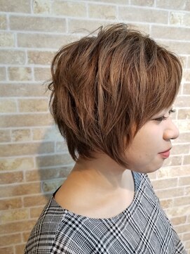 エイムヘアメイク 舟入店 ショートレイヤー