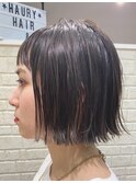 切りっぱなしボブ