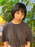 。。暗髪×ミニマムな大人ボブ。