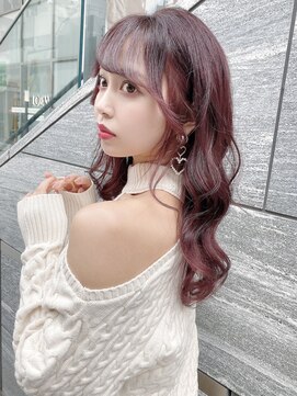 ユーフォリア 渋谷グランデ(Euphoria SHIBUYA GRANDE) 【Euphoria須藤】春のモテ髪♪チェリーピンク/顔まわりカット