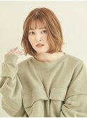ニュアンスボブ×透明感ベージュ