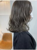 オリーブグレー イルミナカラー 髪質改善