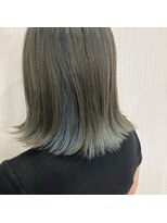 モニカ ヘア(MONIKA HAIR)&nbsp;インナーカラー&外ハネぱっつんボブ