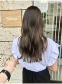 ナチュラルなハイライトで作るベージュロング  中村隆一