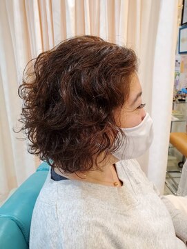 ヘアースタジオエル カラー&カット(癖毛をいかして)