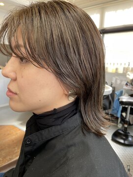 ア セカンド 清藤美容室第弐號(a sekand) ハイライトダブルカラー×ウルフヘアスタイル