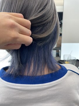 アッシュヘアー 西野店(ASH HAIR) 個性派マッシュウルフ×インナーカラー